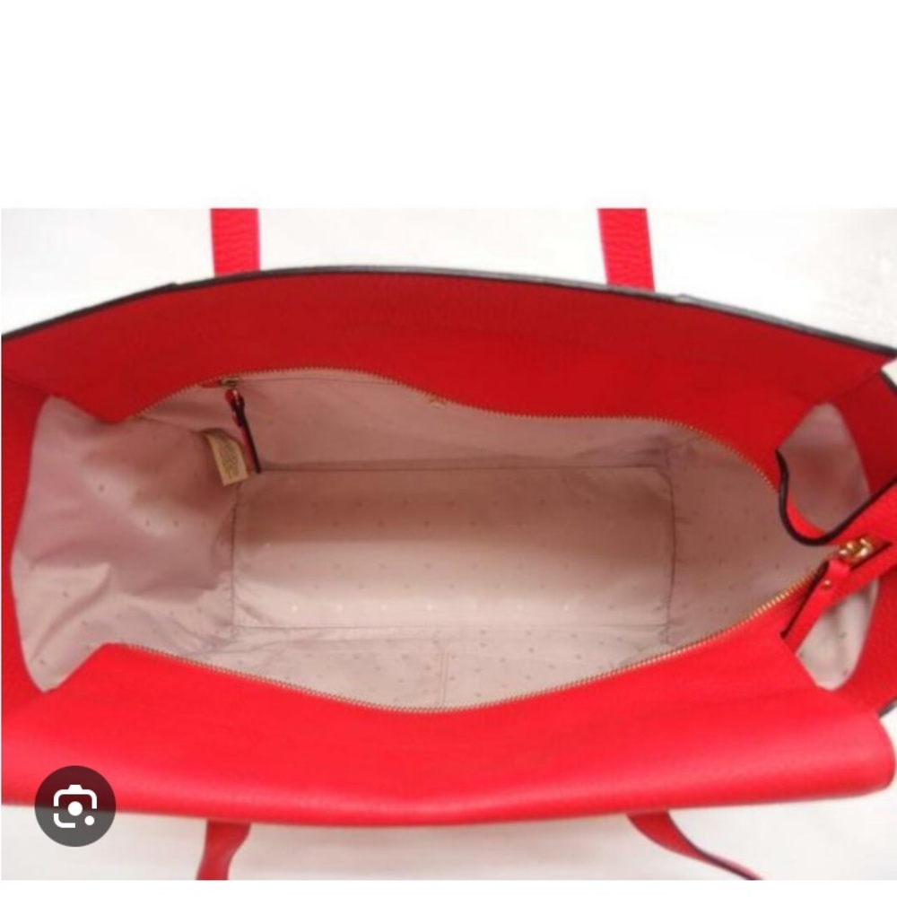 Kate Spade ABIGAIL SATCHEL PXRU7738 Women's Leather Tote Bag Red - Picture 4 of 15
